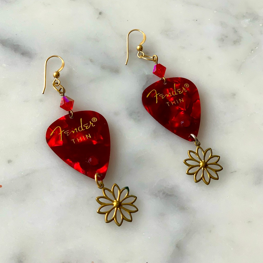 Fender Guitar Pick Earrings
